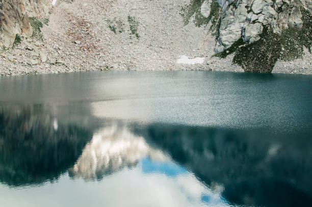 Lake near the Questa refuge in the upper Gesso valley, in the Maritime Alps (Cuneo, Piedmont, Italy)