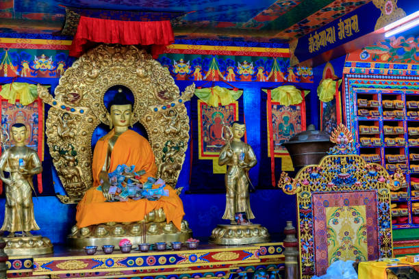 istock Buddhist temple statues and decoration in Nepal 2177855308