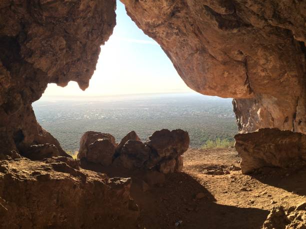 istock Broadway Cave Opening, Looking at the Phoenix Valley, Apache Junction, Arizona 2177860775