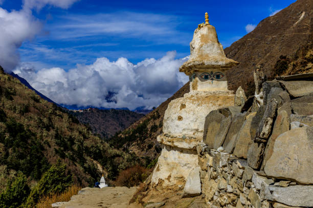 istock Buddhist stupa sacred building in Nepal 2177861436