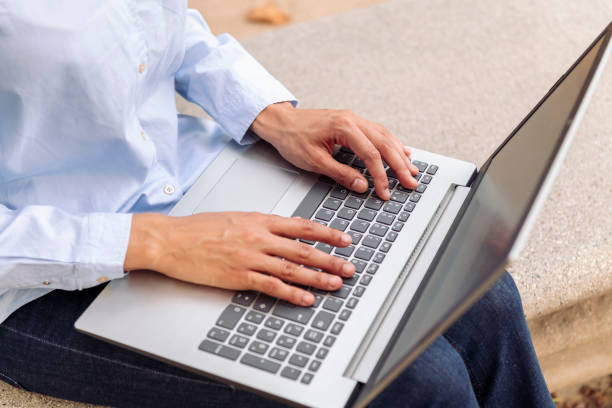 istock unrecognizable entrepreneur hands typing on laptop 2177866742