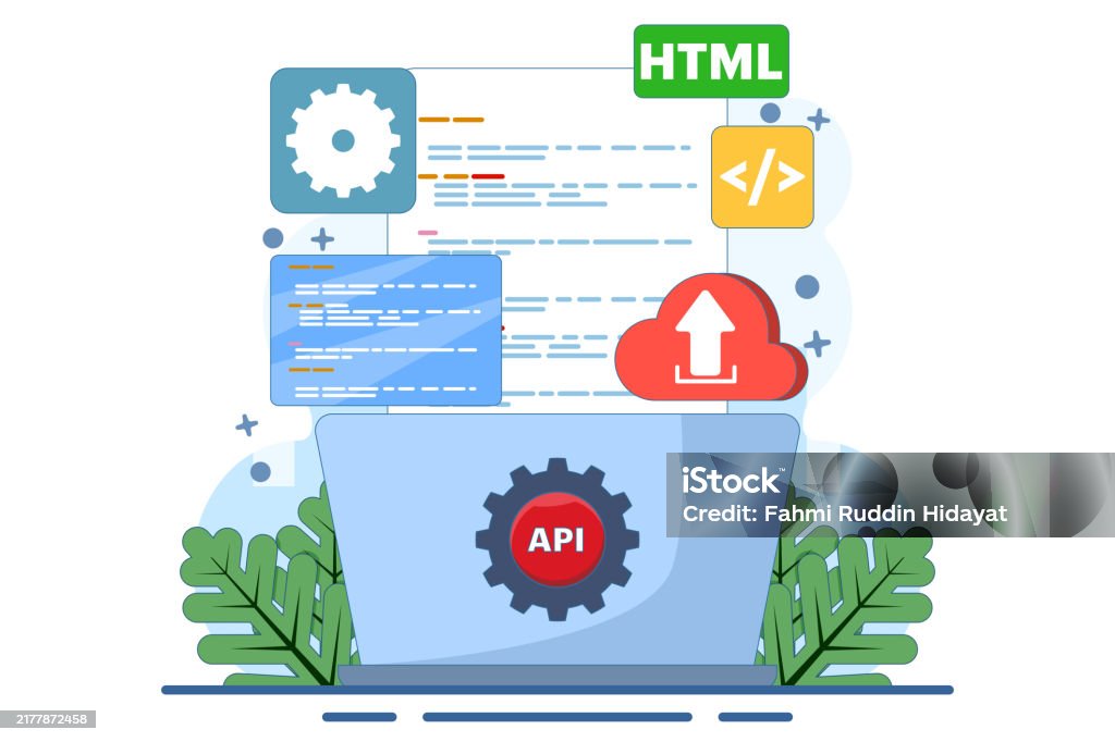 Application Programming Interface Concept Api Provides An Interface For ...