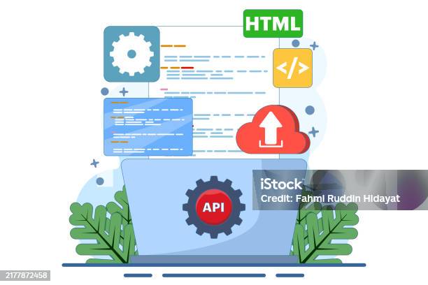 Application Programming Interface Concept Api Provides An Interface For ...