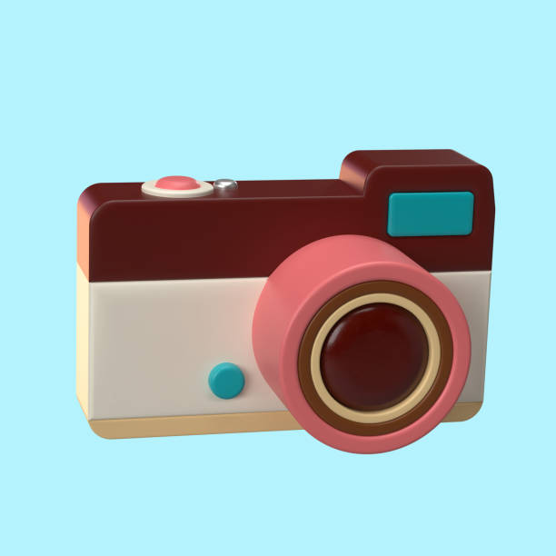 istock 3D Rendering of Vintage Camera Icon for  website, application. 3D Vintage Camera Illustration 2177875235