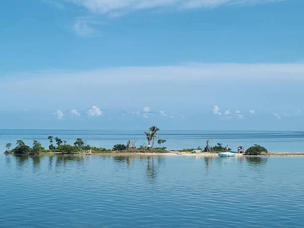 Florida Everglades Serene Seascape with Distant Islands