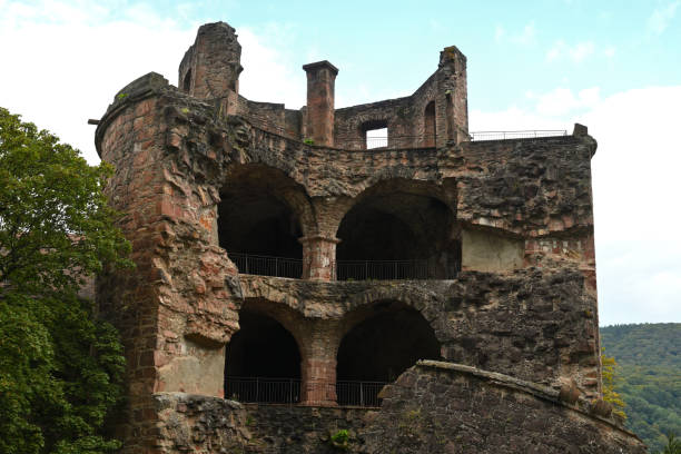 Heidelberg, Germany, 2024 October 05: Heidelberg Castle - one of the most famous ruins in Germany and the landmark of the city of Heidelberg