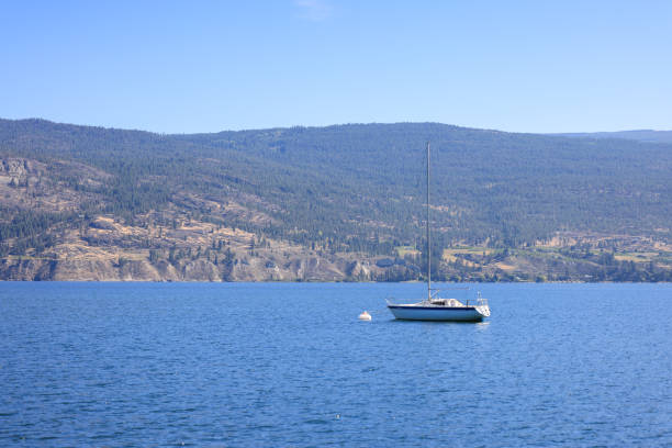 a boat on Okanagan lake, British Columbia