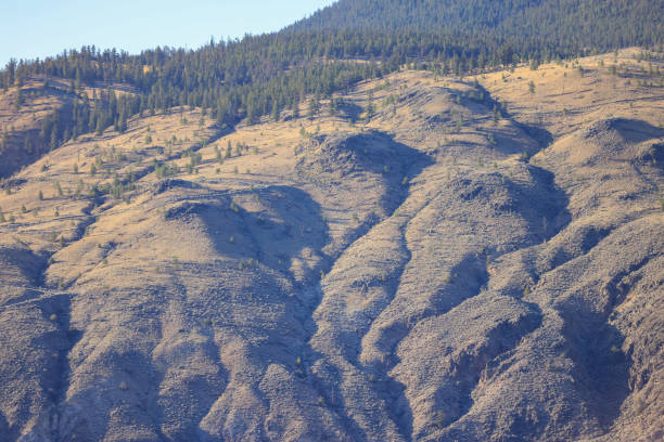 unforested mountain range in British Columbia