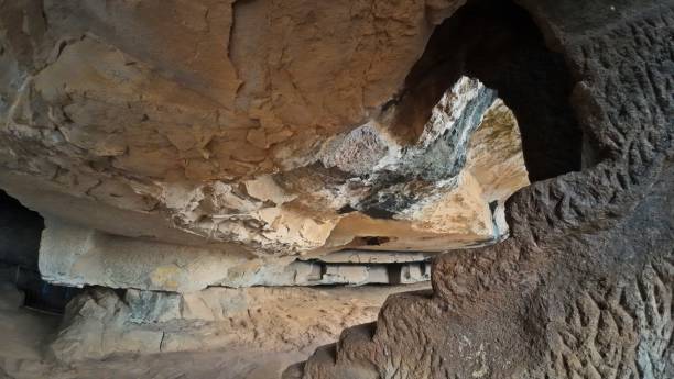 istock Buddhist rock-cut architecture of Karla Cave 2177895907