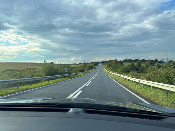 istock Scenic Road View from Car Interior 2177904071