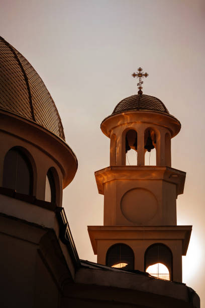 istock Beautiful Orthodox church at sunset 2177904090