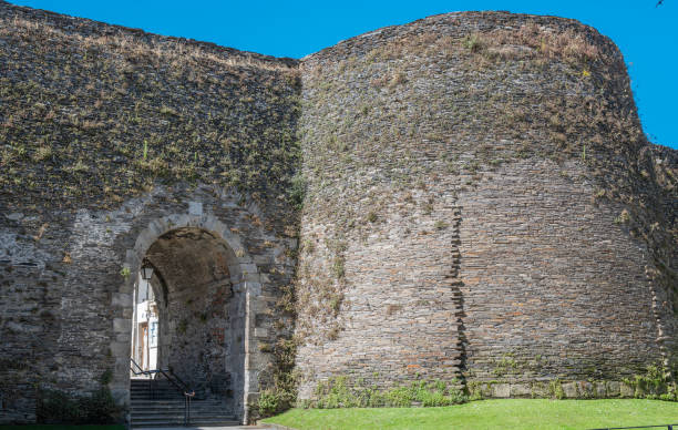 istock 3rd century Roman wall of Lugo with the so-called False Gate, Spain 2177904212