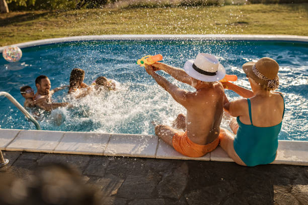 istock Extended family's day in the pool! 2177907082