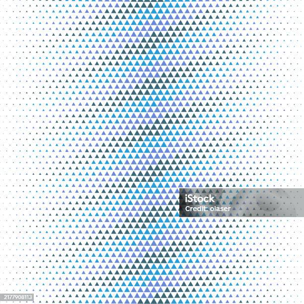 Evenly Spaced Gradient Size Equilateral Triangles With Color Gradient ...