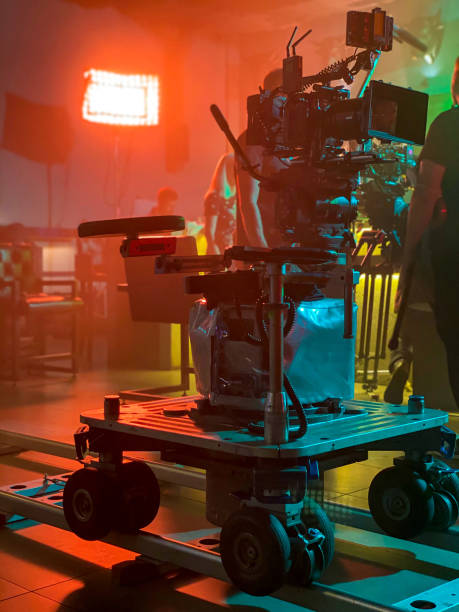 movie camera on the dolly