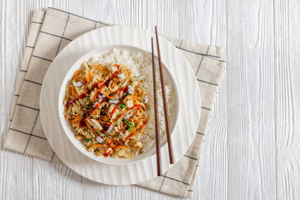 istock tofu egg roll in a bowl with jasmine rice 2177915357