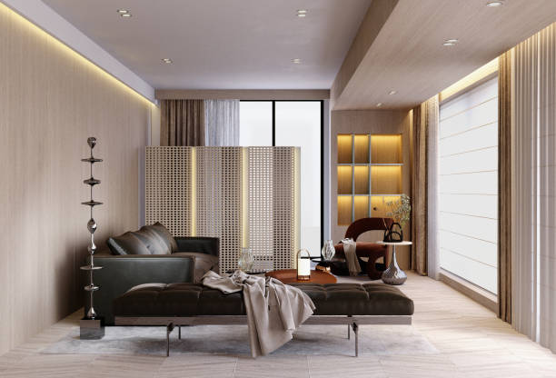 istock Interior design 3d render room corner and background of different corners with beautiful decoration, wall decoration 2177915778