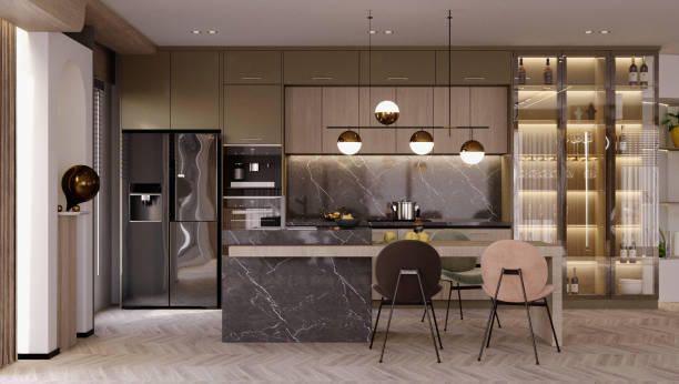 istock Interior design 3d render room corner and background of different corners with beautiful decoration, wall decoration 2177915791