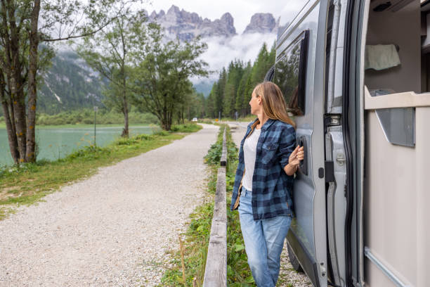 istock Woman Smiling by Van on Lakeside Path 2177919554