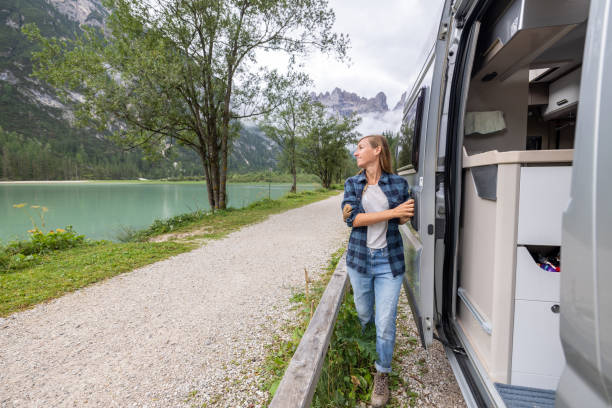 istock Woman Smiling by Van on Lakeside Path 2177919636