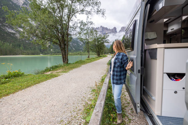 istock Woman Smiling by Van on Lakeside Path 2177919694
