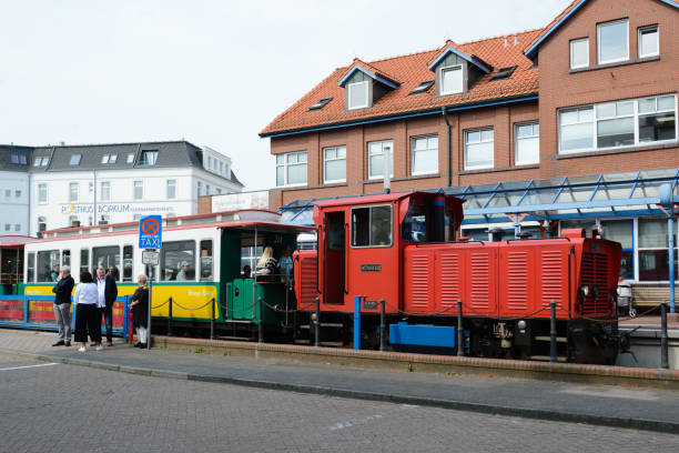 Borkum:Deutschland:Small train on the island of Borkum