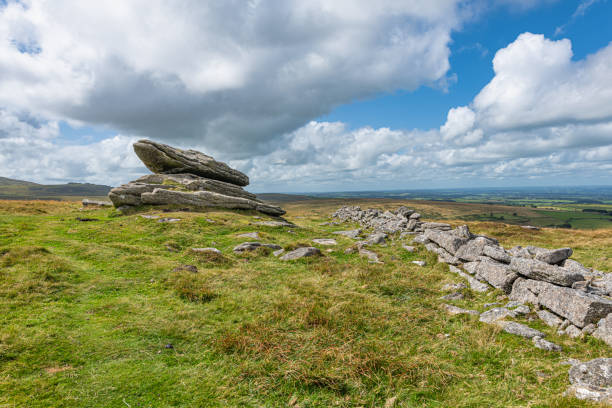 istock Scenic view of Belstone Tor with blue sky, Dartmoor National Park, Okehampton, Devon 2177924814