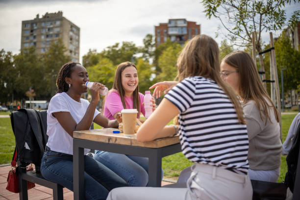 istock Unwinding with friends and smiles 2177926937