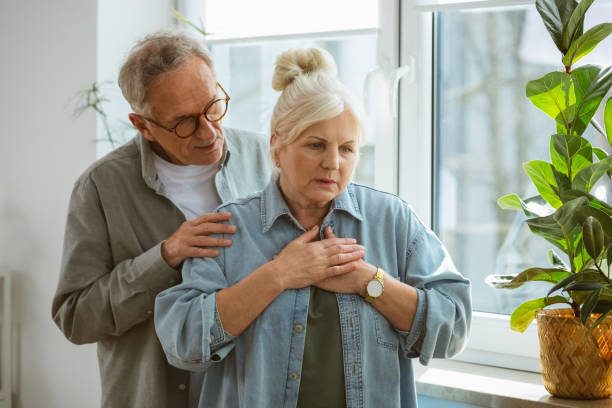 istock Worried senior woman with her husband 2177929593