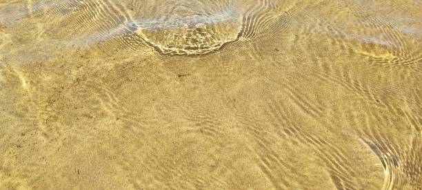 istock Small waves, ripples on the surface of water, with sand underneath. 2177931321
