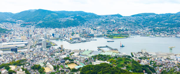 Nagasaki cityscape as seen from Mount Inasa.