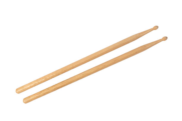 istock Wooden drum sticks isolated cut out white background 2177936353