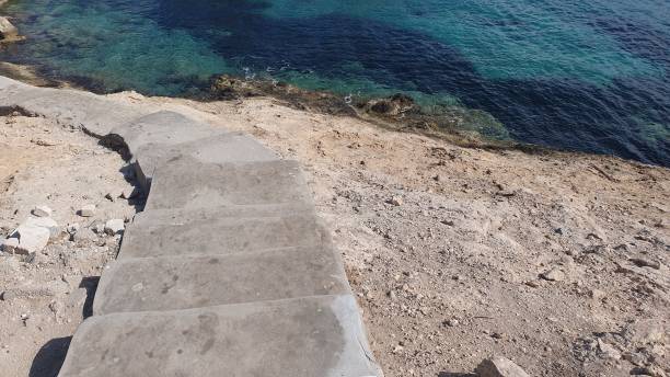istock Steps to the beach Kos town 2177945611