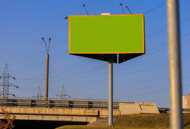 istock Background, billboards on city streets and along roads 2177945893