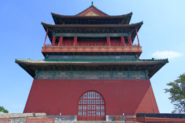 istock Drum Tower in Beijing, China. Old ancient Chinese architecture facade 2177950278