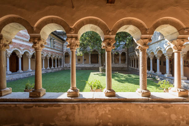 Patio of Abbezia di Piona