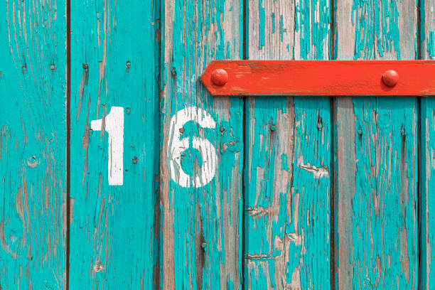 Free Stock Photo of Aged blue wooden surface with number plate ...