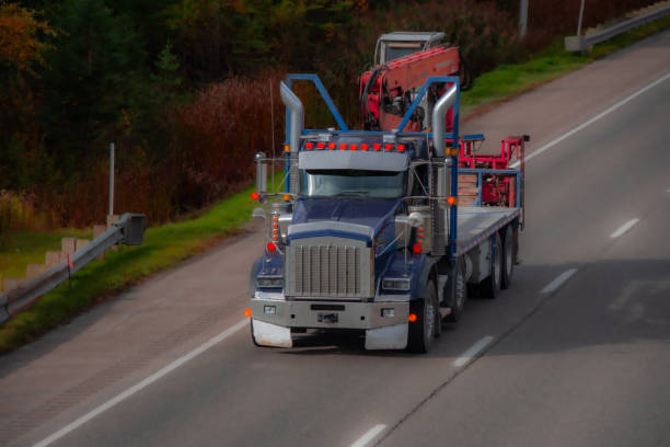 istock Heavy truck on a Canadian highway 2177955648