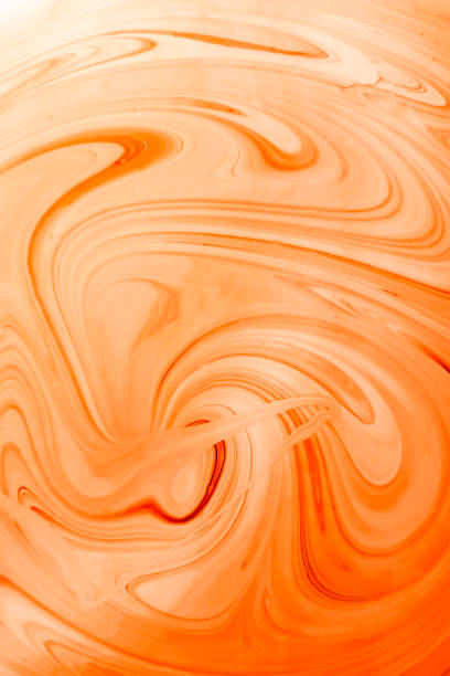istock orange Marble ink texture acrylic painted waves texture background. pattern can used for wallpaper or skin wall tile luxurious. 2177964252