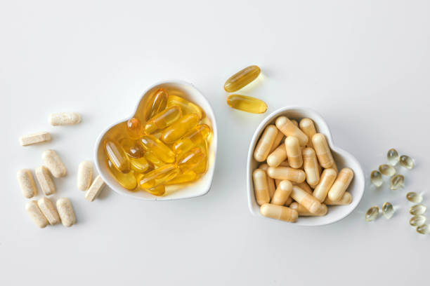 istock Tablets and vitamins on white background, banner advertising, pharmaceuticals 2177968001