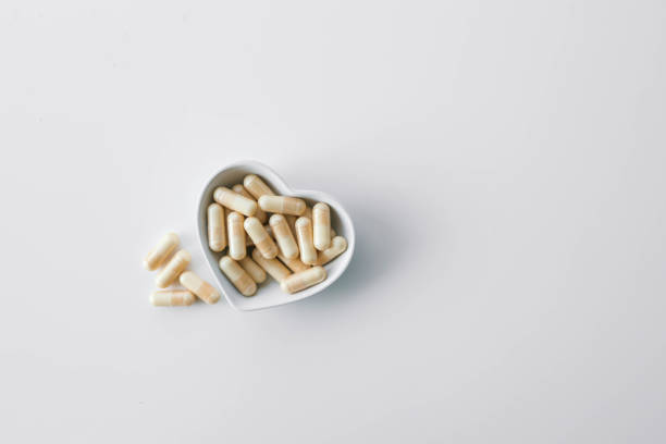 istock Vitamin capsules for the heart top view 2177968004