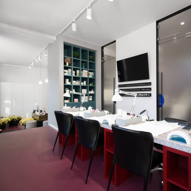 istock Luxury workplaces for masters of manicure 2177968675