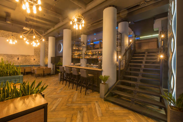 istock Interior of modern urban cafe or restaurant interior 2177971206