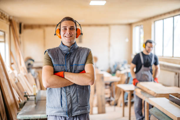 istock Young Male Carpenter In His Workshop 2177976248