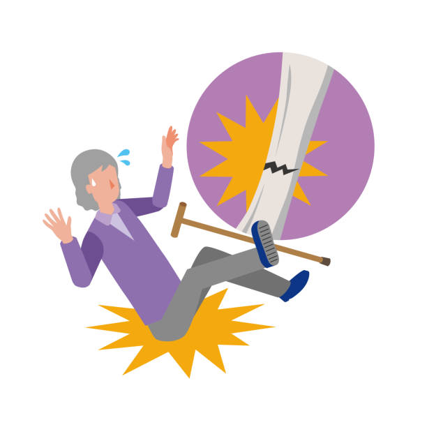 280+ Old Lady Falling Stock Illustrations, Royalty-Free Vector Graphics ...