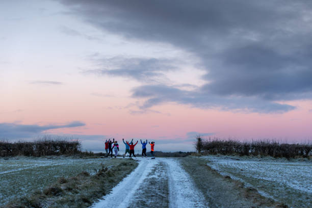 istock Group Warming Up on a Frosty Winter's Morning 2177980782