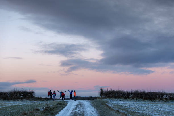 istock Running Group Warming Up in the Countryside 2177980794