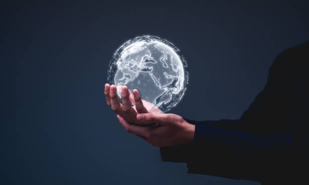 istock A businessman holds a global network connection, symbolizing the power of big data analytics and business intelligence. 2177980864