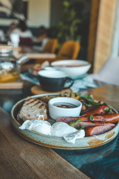 istock English breakfast served in a restaurant 2177985144