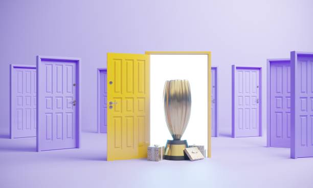 istock Open door with rewards 2177985746